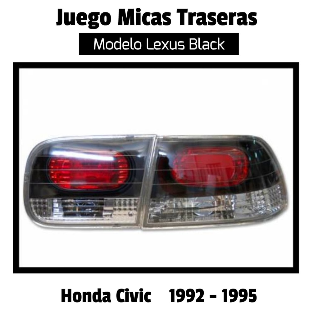 Juego Mica Trasera Civic 92-95 Usadas (JDM)