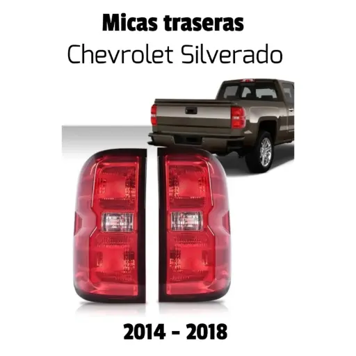 [CC0012] Juego Mica Trasera Chevrolet Silverado 2014 Nuevo