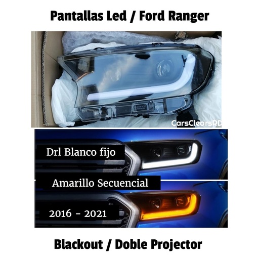[CC0023] Juego Pantalla Ford Ranger Led 16-22 Nuevo