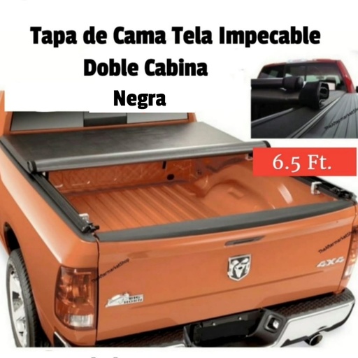 [CC0025] Tapa de cama p/camioneta 6.5' Nuevo