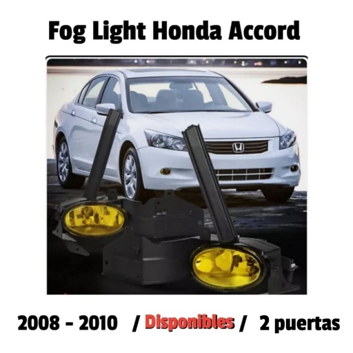 [CC0026] Juego Halógeno Honda Accord 08-10 Nuevo